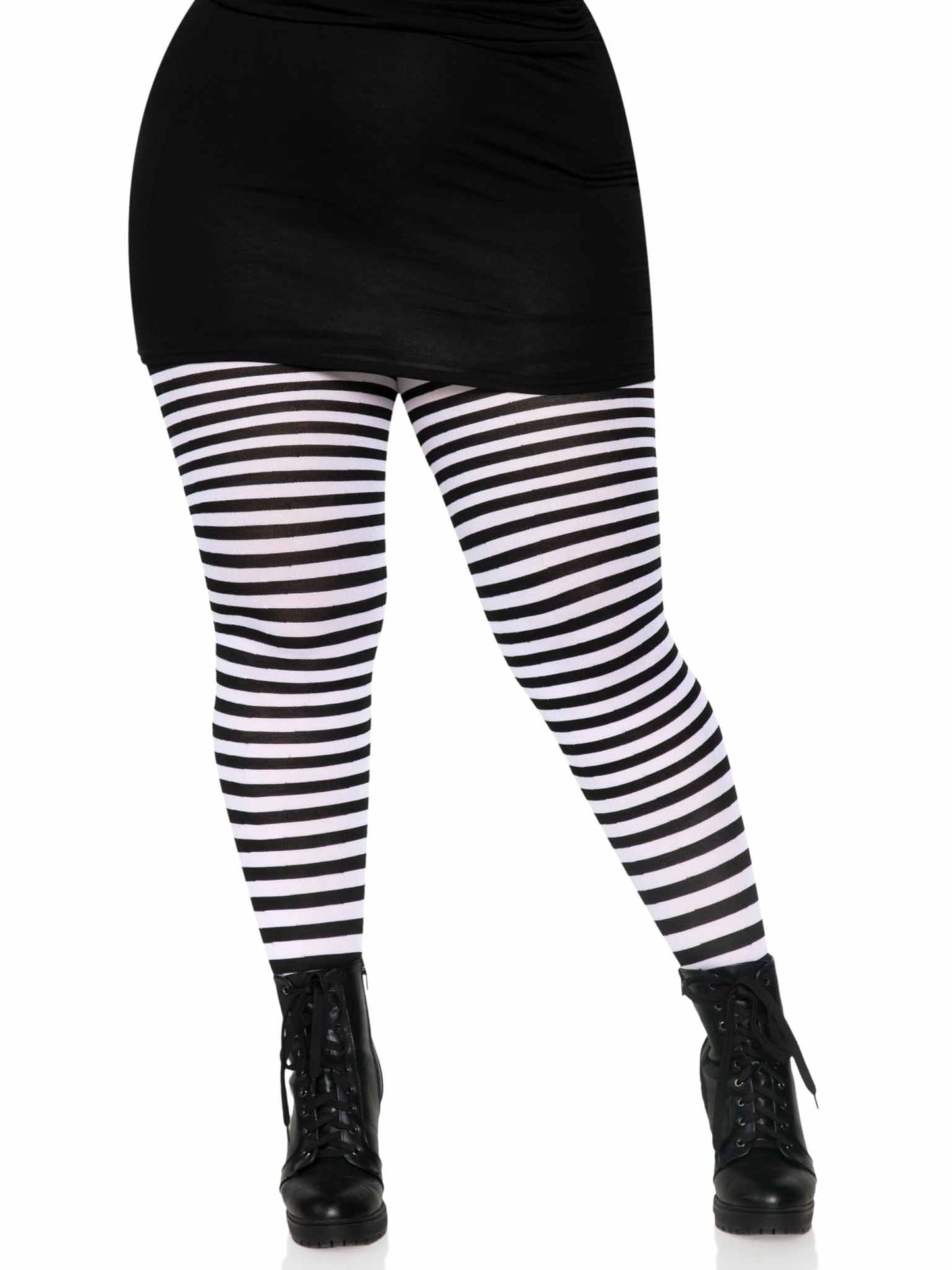 Plus Jada Striped Women's Tights