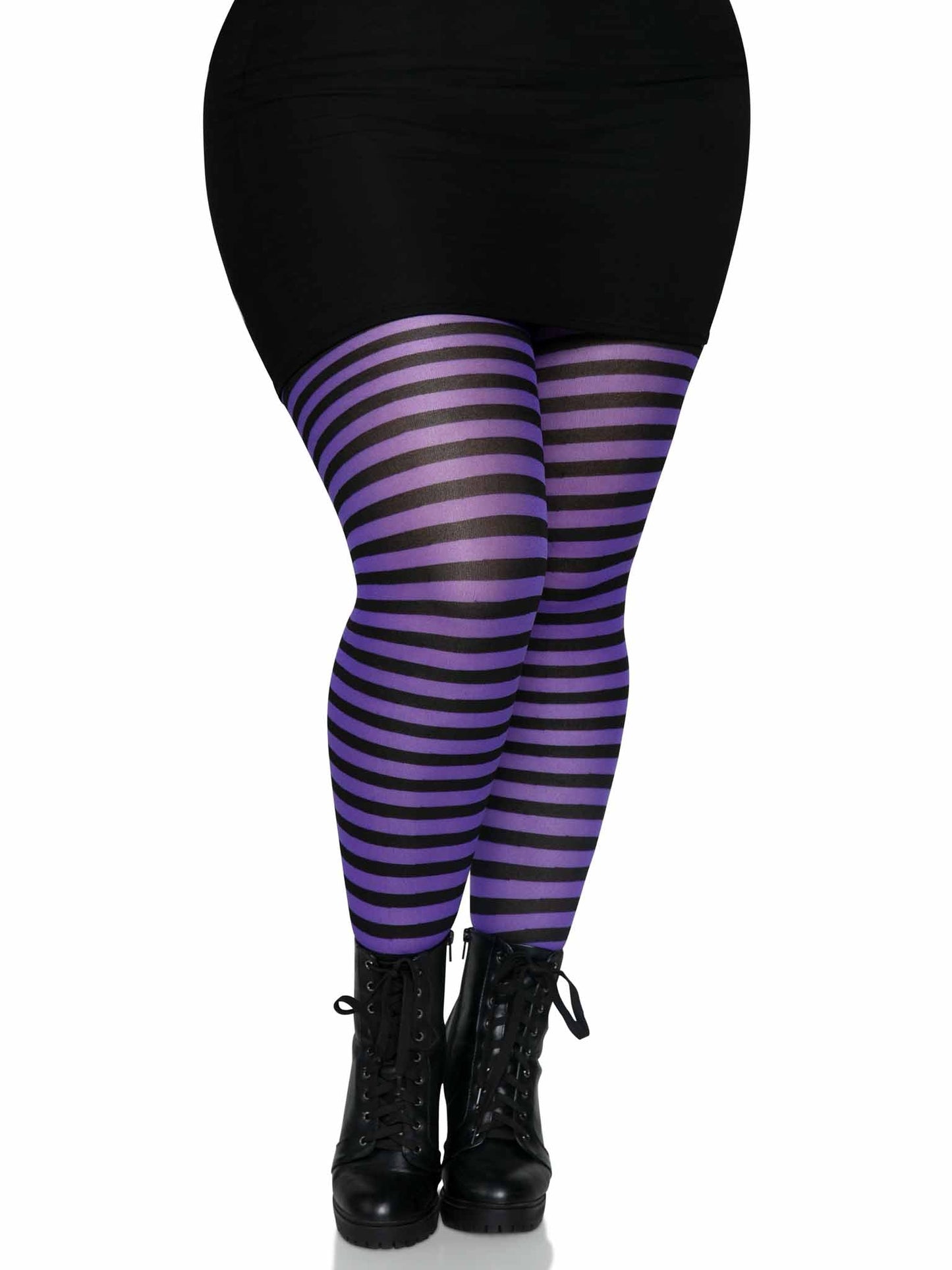 Plus Jada Striped Women's Tights