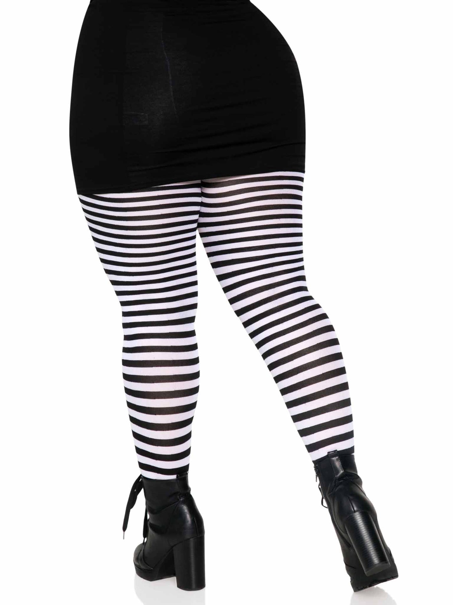 Plus Jada Striped Women's Tights