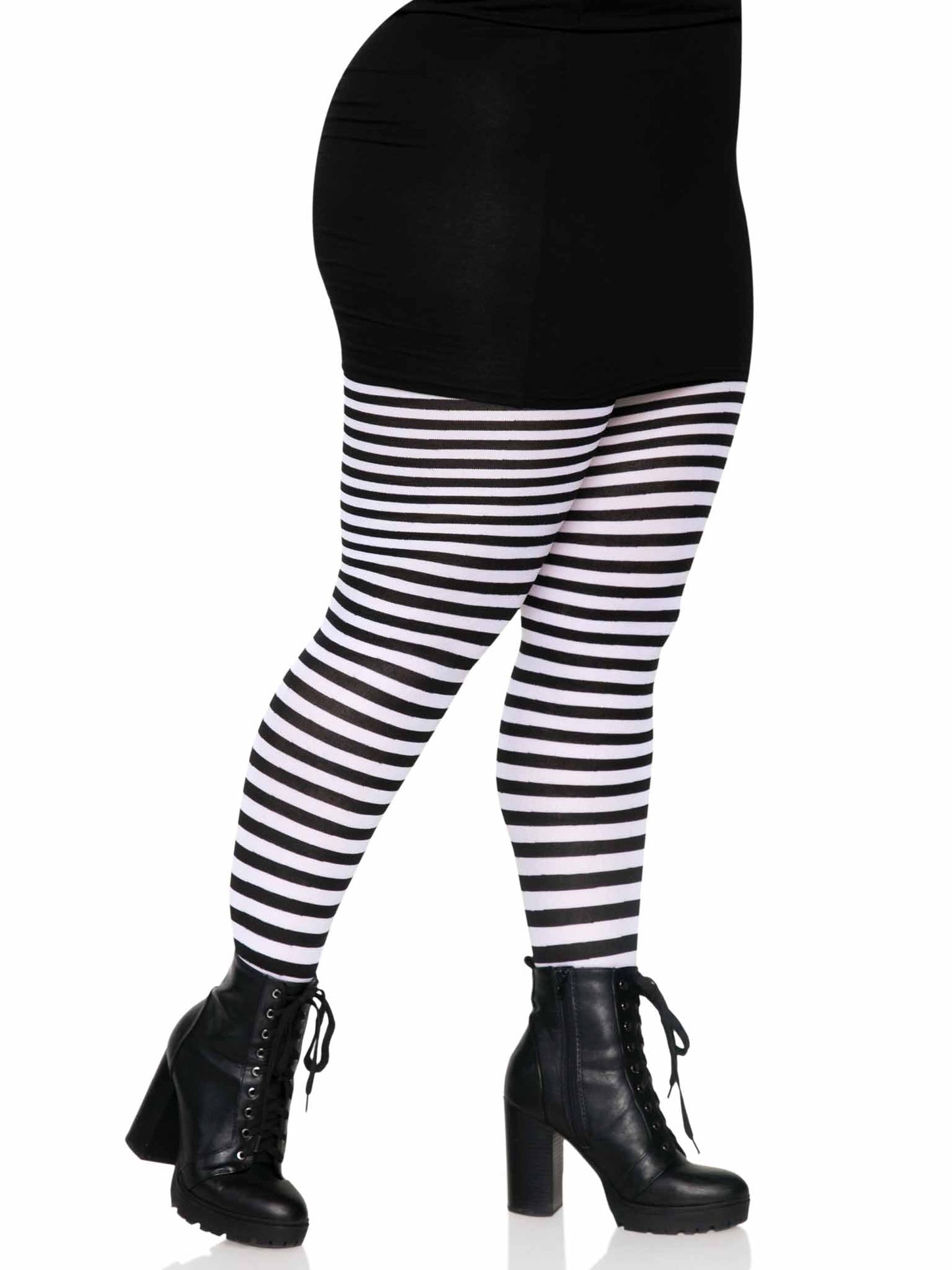 Plus Jada Striped Women's Tights