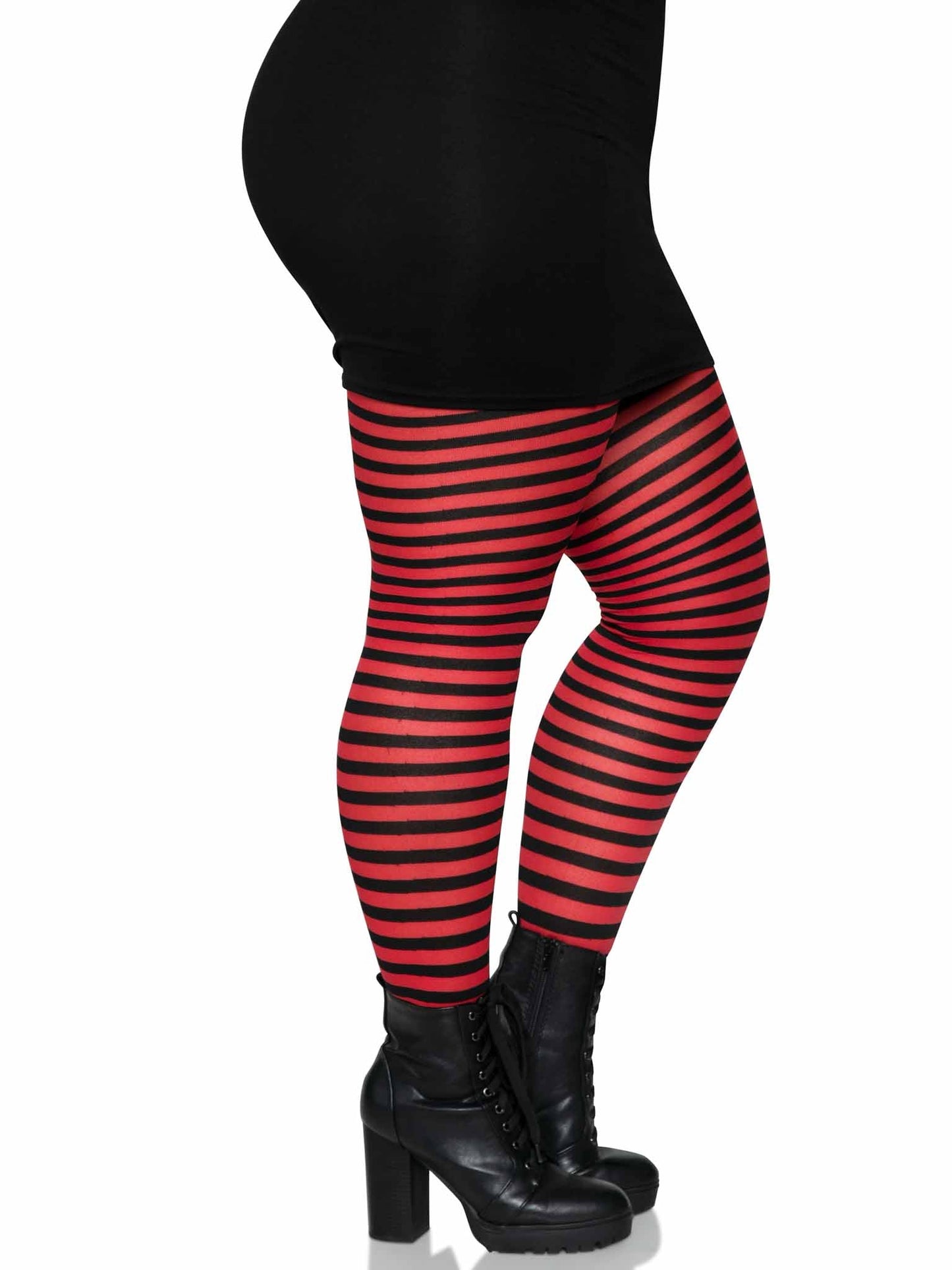 Plus Jada Striped Women's Tights