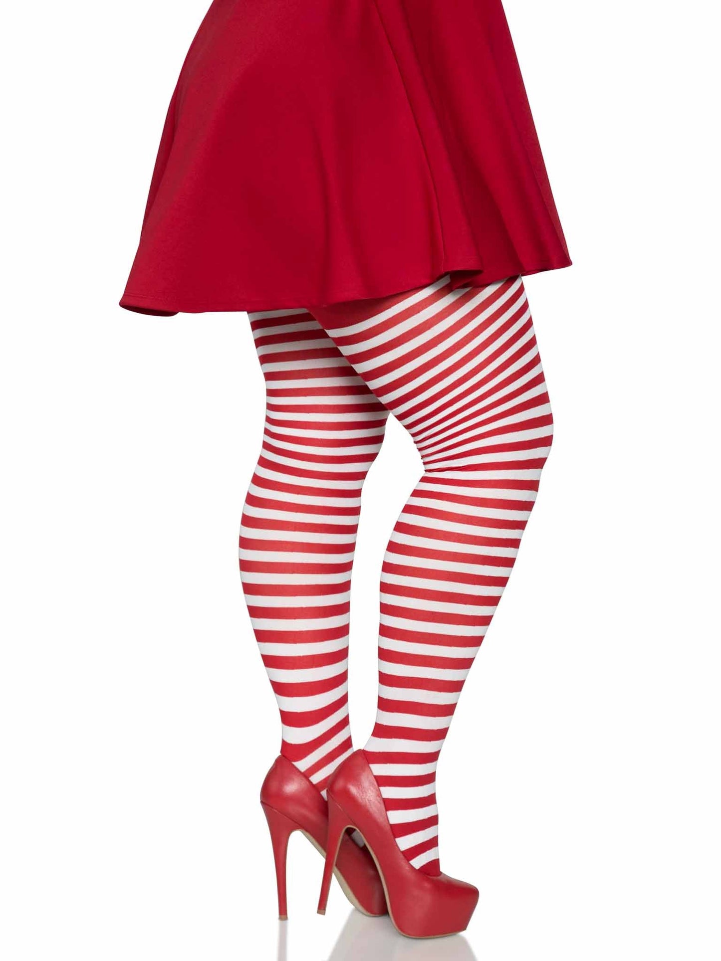 Plus Jada Striped Women's Tights