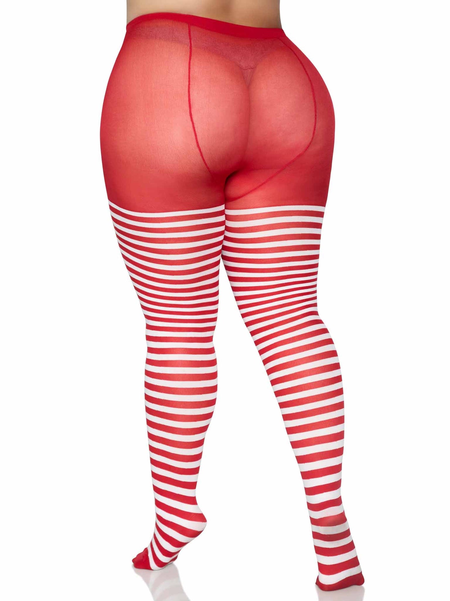 Plus Jada Striped Women's Tights