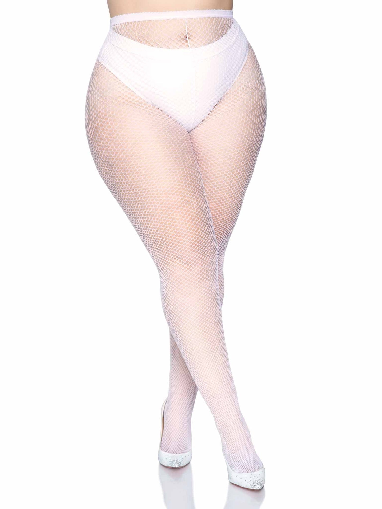 Risa Plus Nylon Fishnet Tights