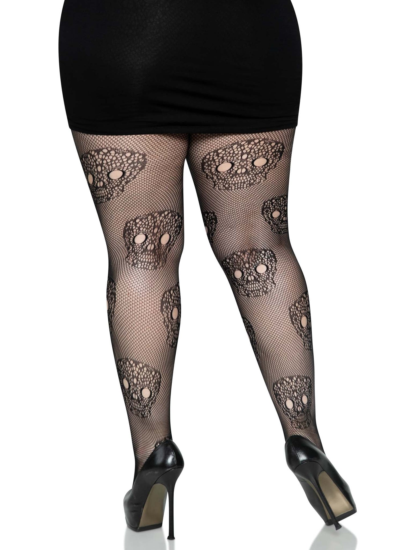 Calavera Plus Lace Skull Tights