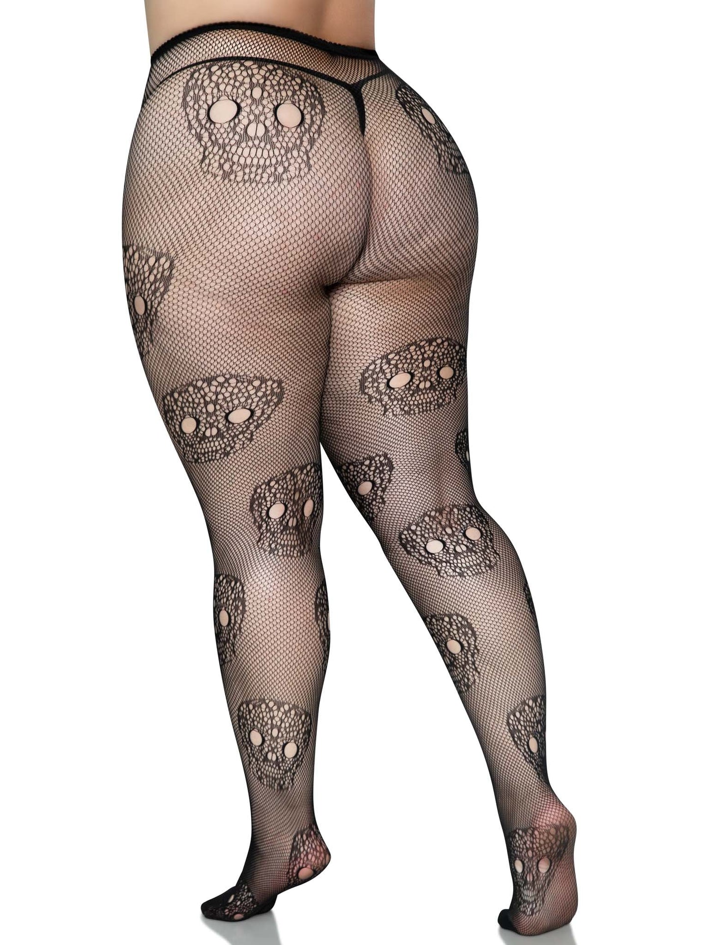 Calavera Plus Lace Skull Tights