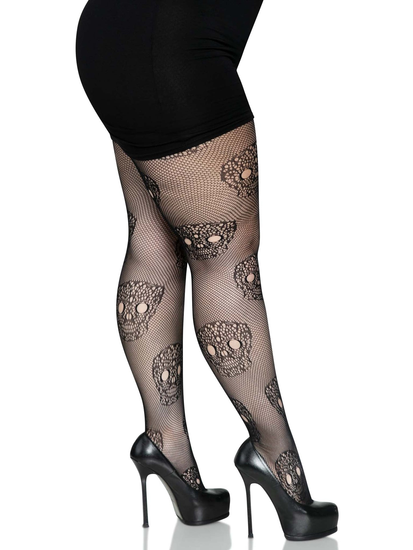 Calavera Plus Lace Skull Tights