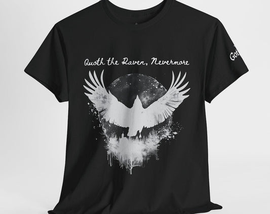 Gothic Raven Unisex Heavy Cotton Tee